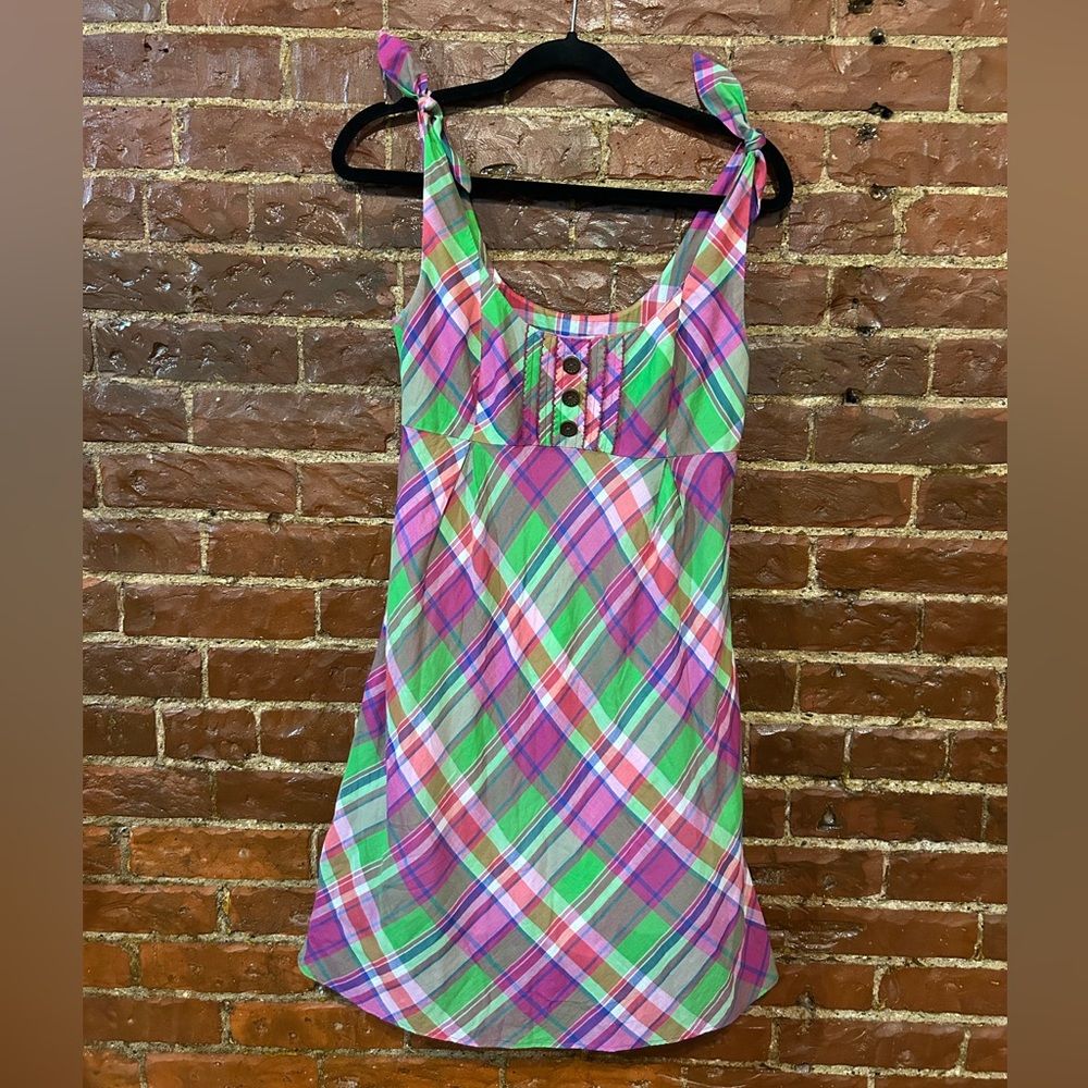 Lilly Pulitzer Plaid Sleeveless Dress